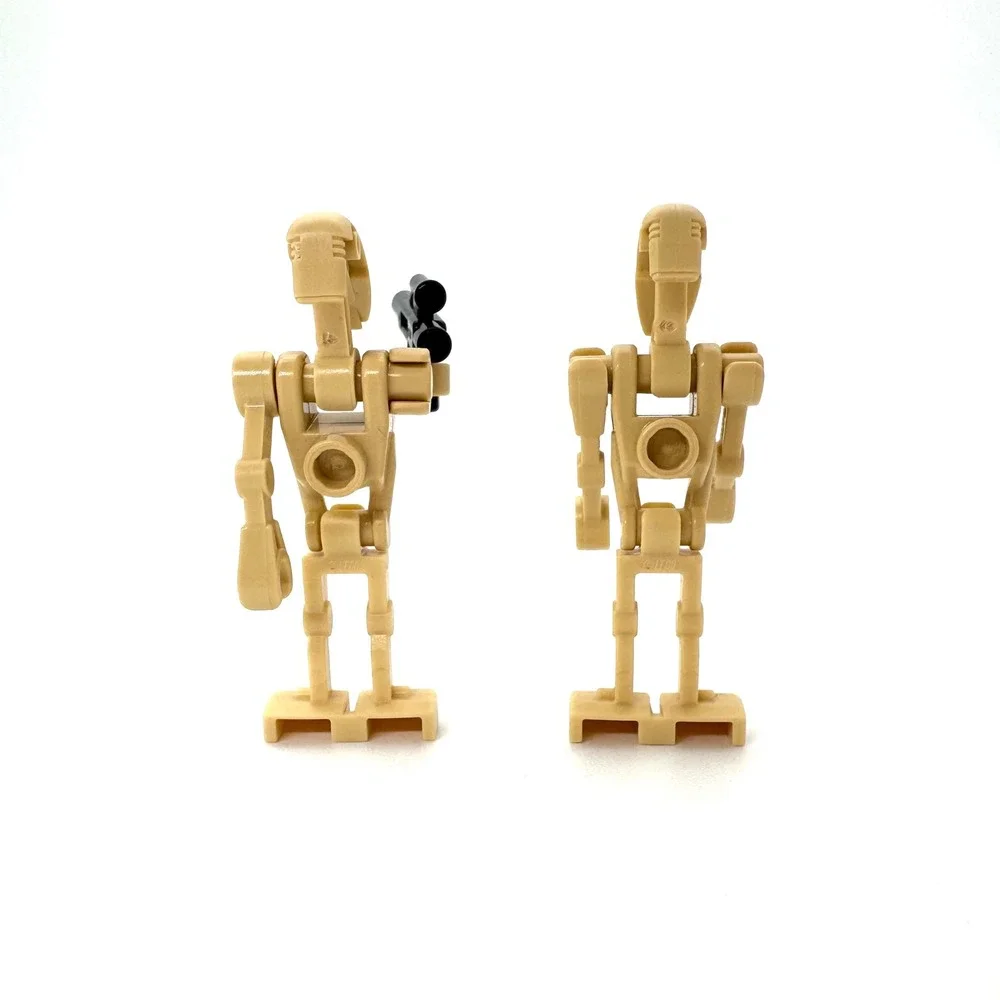 LEGO Star Wars Battle Droid B1 Minifigure Tan Lot of 2 Clone Wars Parts